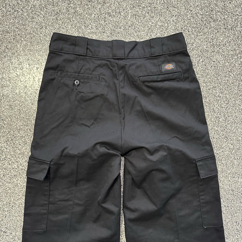 Dickies Twill Cropped Cargo Pants Womens 6R 26" Inseam Black Regular High Rise - Picture 5 of 9